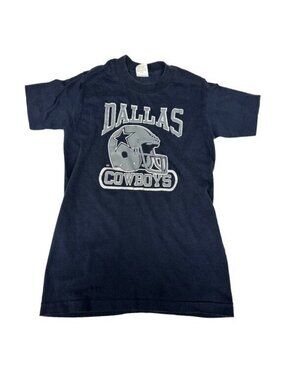 Dallas Cowboys Boys‎ L Vintage 80's Single Stitch Graphic Tee T-Shirt NFL Retro